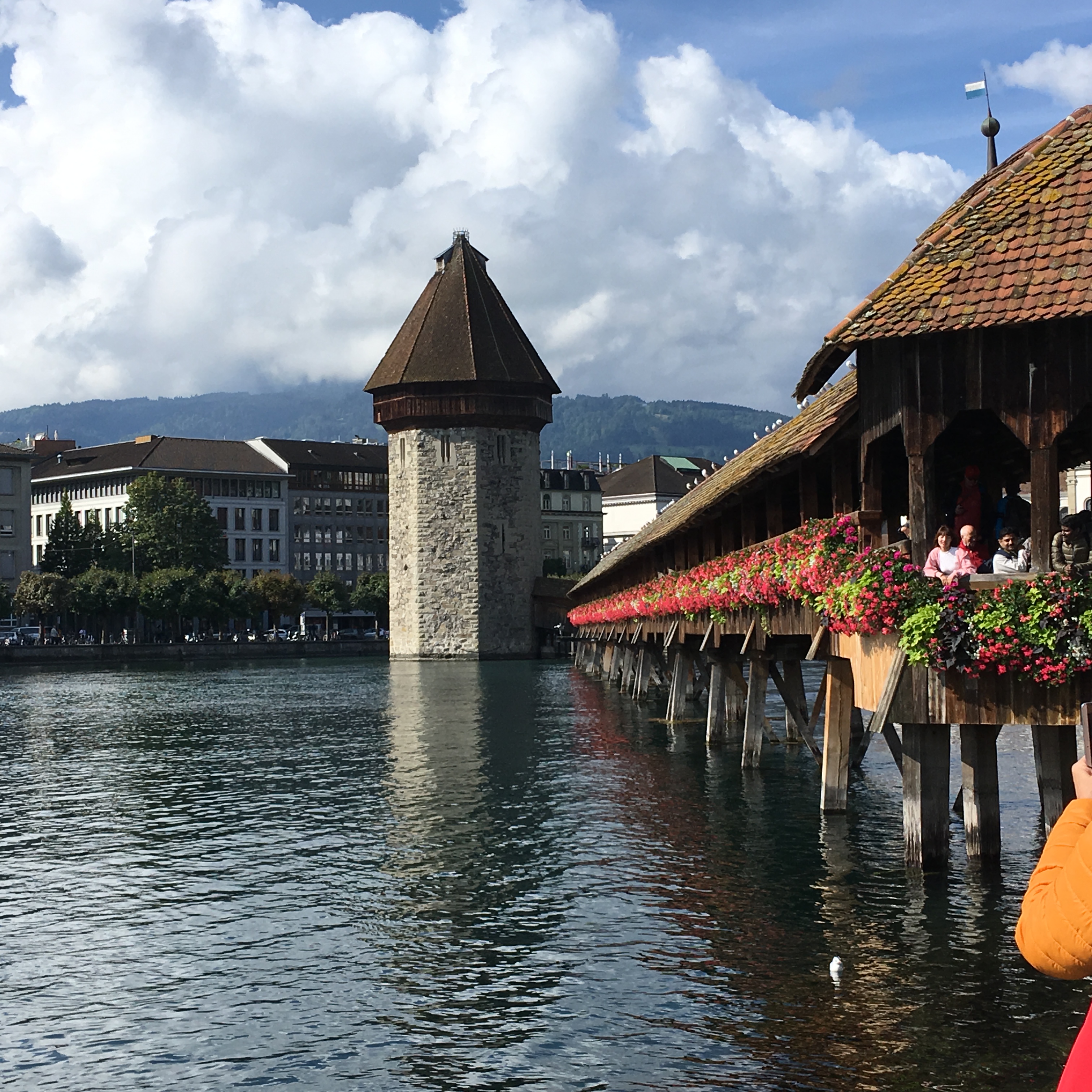 Covered bridge Kappelbrucke in Lucerne