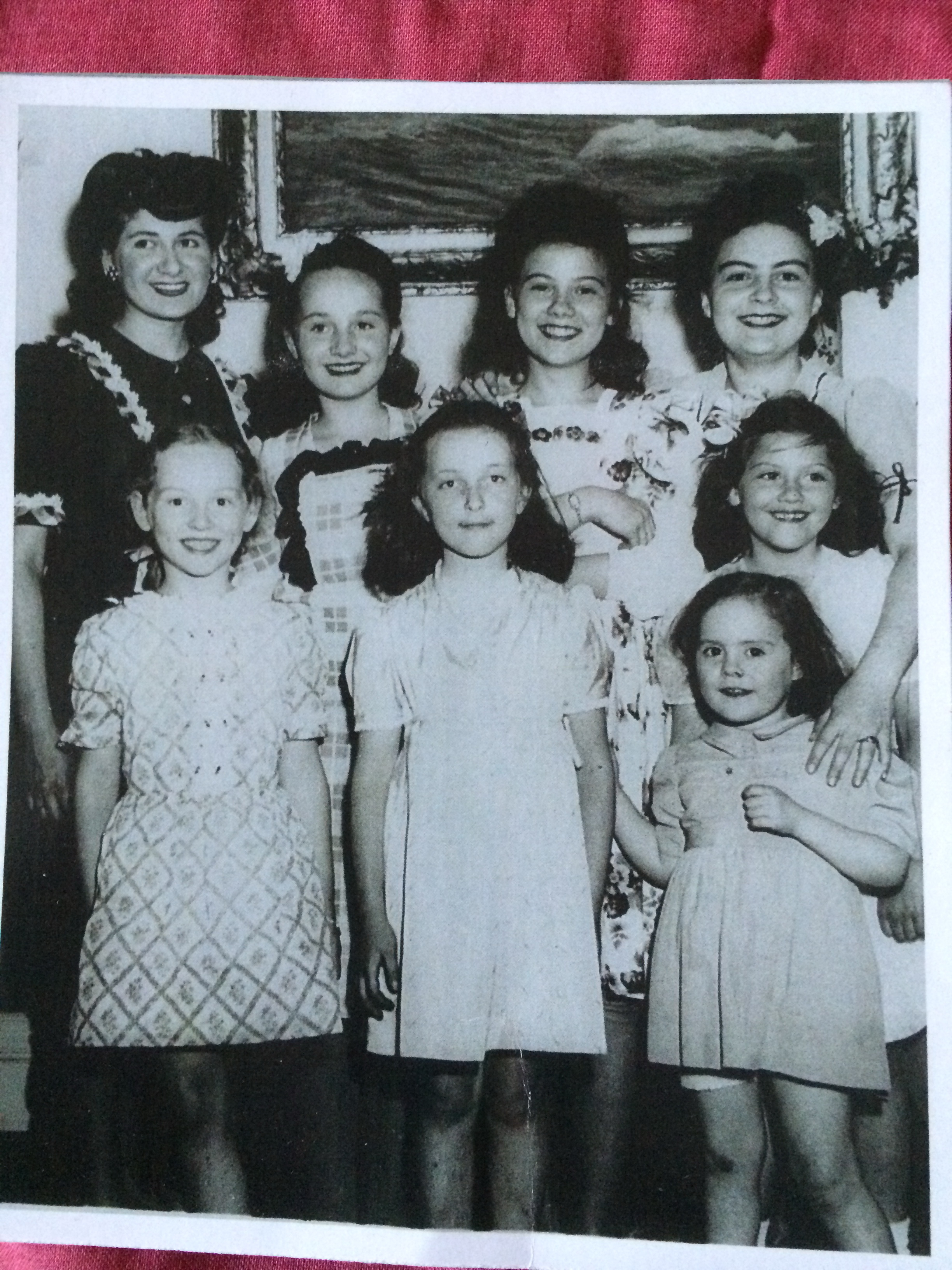 Rosie, Elizabeth Kraminer, Finnie, Hunni, Brona, Barbara Shipper, Elizabeth and Sheila